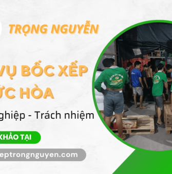 Vận chuyển nhanh gọn nhờ dịch vụ bốc xếp Đức Hòa của Trọng Nguyễn